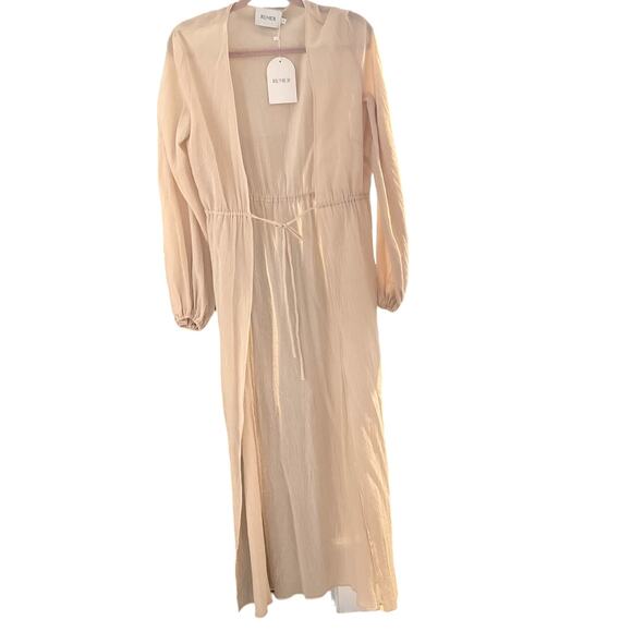 Rumer the Label Revolve Camille Long Sleeve Duster Kimono size S in Nude - Picture 4 of 6